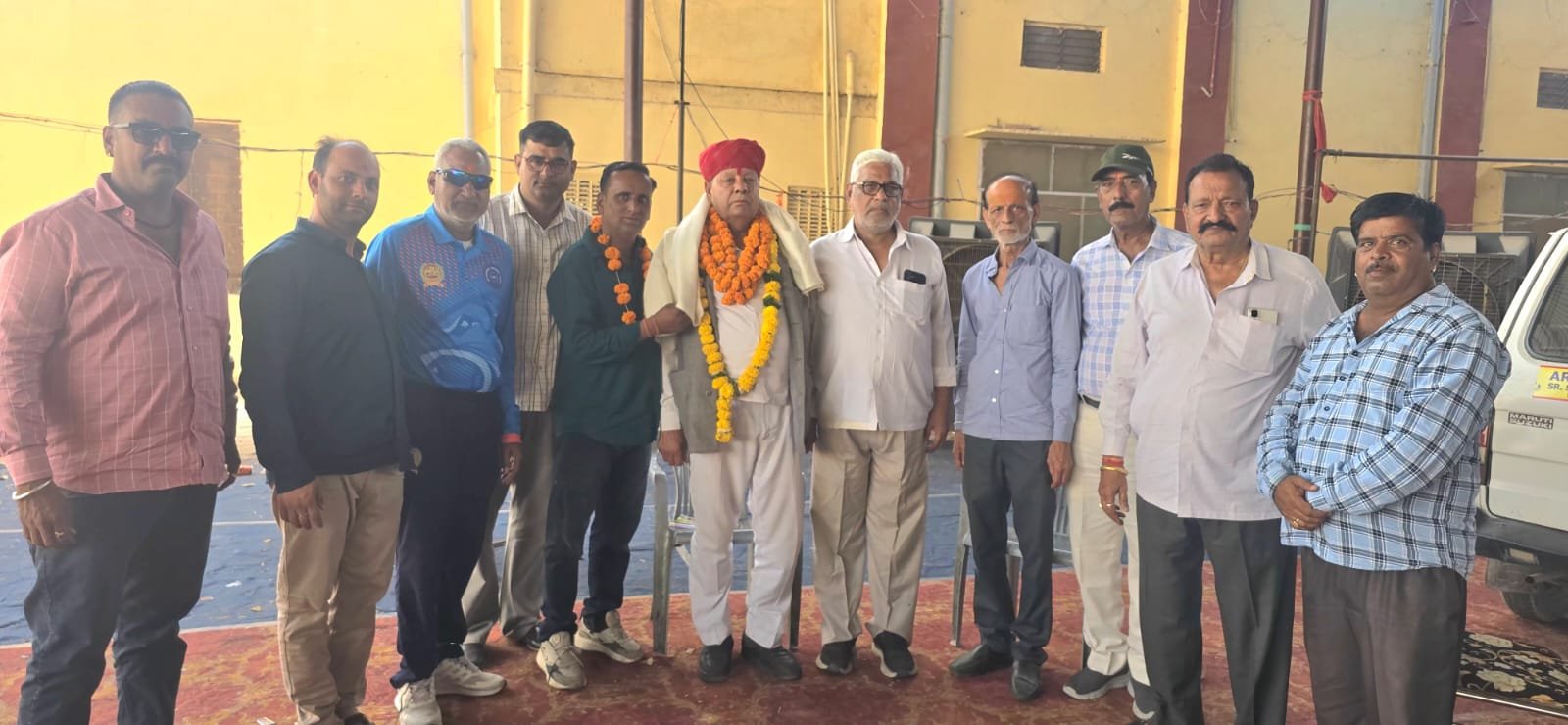 विश्व शांति के लिए हुआ रुद्राभिषेक व भैरव पूजन, श्रीडूंगरगढ के राजगुरु देवीलाल उपाध्याय का स्वागत