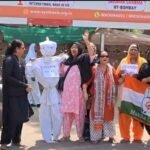 महिला आरक्षण को लेकर महिला कांग्रेस का विरोध, अम्बेडकर सर्किल पर पुतला फूंककर जताया विरोध