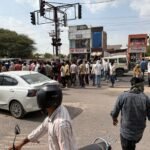 सोफिया स्कूल के पास बस की टक्कर से बाइक सवार की मौत